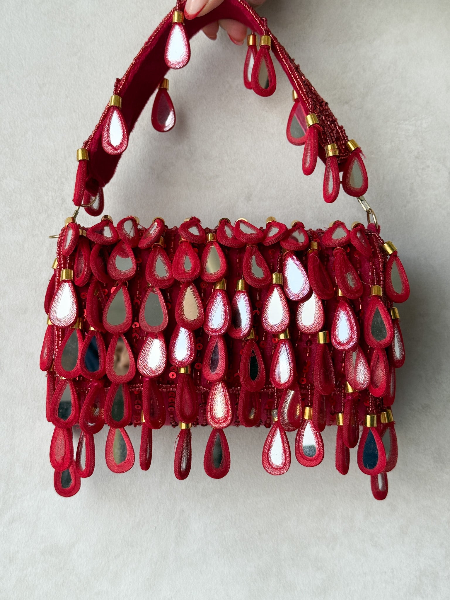 Mira - Oversized Braided Tote Bag with Buckle Accent