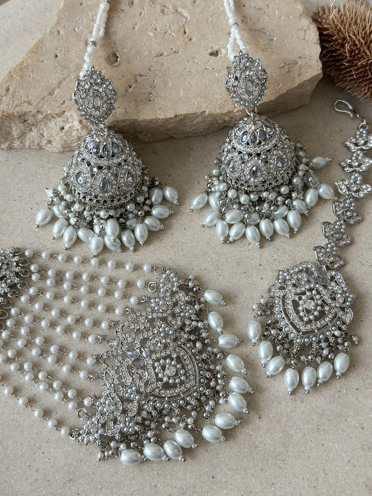 Silver tikka store set